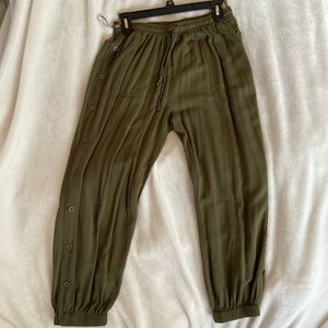 Cotton Candy LA Olive Green Joggers